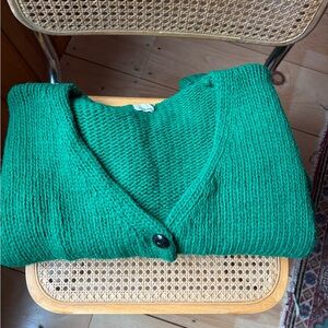 Babaa no 57 cardigan in Emerald
